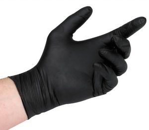 DG IF51 Black Exam Powder Free Nitrile Gloves 10boxes